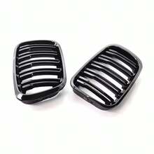Pair Double-Line Glossy Black Style Car Front Kidney Grille Slat Style Grill For BMW E46 4 Doors 1998 1999 2000 2001 Car Styling - Glossy Black - View 11