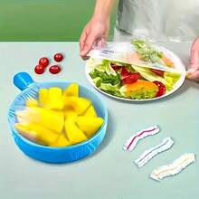Disposable Cling Film, Suitable For Food And Fruit Preservation And Storage. Used For Various Containers, Essential For Summer Preservation. Used For Family Gatherings And Restaurants. Recommended For Outdoor Use.Home Decor, Party Storage, Christmas Storage, New Year Storage - Trong suốt 100 - Xem 2
