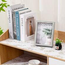 Gold Rose Print Non-Adhesive Drawer Liner: Made Of EVA Material, Removable Kitchen Cabinet Drawer Mat, Spring Summer Picks, Brides Maid Gifts, Room, Bedroom Decor, Bedroom Decor, Beach, Travel, For Men, For Women, Vacation - Clear - View 6