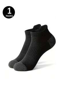 5/10/20 Pairs Men's Black & White Outdoor Sports Mid-Calf Socks, Daily Fitness Casual Socks, Running Socks, Sports Socks, Spring/Summer/Autumn/Winter, Fall