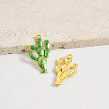 1个/2个装 奢华简约不锈钢真空电镀耐用珍珠镶嵌吊坠饰品，适用于包包装饰、DIY首饰制作、项链、手链、耳环，随机发货 - 彩色 - 查看 58