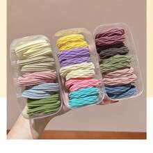 60 قطعة، شريط شعر سلس قوي كالرصاصة، حزام مطاطي سميك لربط الشعر، جديد ومنشط، ألوان عشوائية، تغليف عشوائي