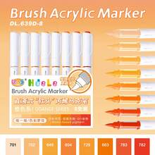 240/120/72/56/24/8 Farben Acrylstifte, flüssige Tinte mit weicher Spitze, für Studenten, nicht transparent, mischbar, vielfältige Farboptionen, Aquarellpinselstift, hochwertige Kunstbedarf, Schul- und Lernbedarf