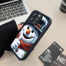 [Teléfono] Funda con diseño de muñeco de nieve, innovadora funda con diseño ergonómico, estilo divertido y sofisticado, minimalista y elegante. Compatible con... - Colores mixtos 1 - Ver 10