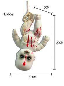 1/2 Pieces Halloween Decoration Hanging Ghost Doll, Decorative Art Style, Halloween Christmas Bar Ghost Courtyard Horror Prop Decoration Hanging Decoration Doll, Horror Themed Strange Holiday Decoration, Non Electric, Other Materials - Halloween Accessories Home Decor Room Decor