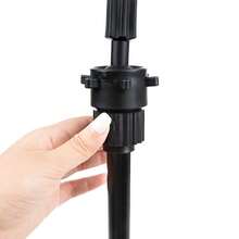 可调节可折叠金属三脚架头架，升级版可调节假发支架三脚架，美容美发培训用人体模特支架 - 黑色 - 查看 4