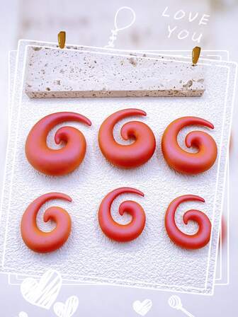 Latest Large Size Acrylic Matte Pearl Effect Snail Ear Gauges, Multi-Size European And American Popular Ear Gauges, Suitable For Daily Wear By Men And Women, Punk & Hip-Hop Style