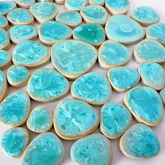 100克不规则尺寸马赛克瓷砖，适用于DIY手工艺材料，非常适合装饰花园、门框、墙壁、壁画、毕业工艺品、珠宝配饰等，是马赛克爱好者的首选，也是DIY工艺品的理想材料