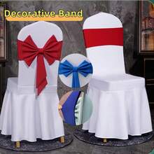1/10pcs Thickened Air Layer Bowknot Chair Back Decorative Bands, Durable & Washable, Suitable For Outdoor Restaurant, Wedding Party, Holiday, Hotel, Conference, Banquet, Wedding Supplies, Home Decor. Great For Wedding Party, Baby Shower, Birthday Party, Halloween/Thanksgiving/Christmas Party, Graduation Ceremony, School Opening Ceremony, Interactive Party Atmosphere Supplies - Multicolor - View 7
