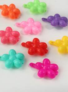 20 قطعة/مجموعة مشابك شعر زهرية ملونة جميلة من البلاستيك، إكسسوارات شعر صغيرة للفتيات، مناسبة للحياة اليومية أو العطلات