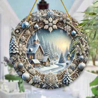 8"X8" Vibrant Snowflake Christmas Stained Glass Suncatcher - Dazzling Indoor & Outdoor Decoration For Porch, Bedroom, Office, Patio - Ideal Holiday Gift For Friends And Family