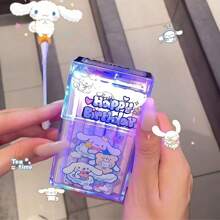 Sanrio 1 Piece Hello Kitty Cartoon Portable Cigarette Case (Without Lighter), Creative And Personalized Storage For 20 Cigarettes, Transparent Plastic Material Flip Design, Cigarette Storage Box, Cute Cartoon Cigarette Case, Transparent Cigarette Case With Friends, Smoking Equipment Storage Box, Innovative Design Flip Cover, Back To School, Party Supplies