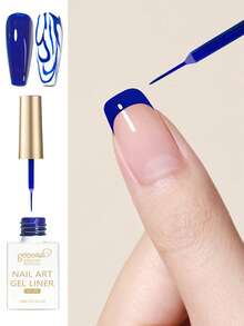 9pcs/Set 15ml Nail Gel Liner Pens, 3D Effect Gel Nail Polish, Fine Brush, DIY Nail Salon Design At Home, Gift For Girls Nails - Multicolor - View 16