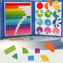 Magnetic Fraction Educational Puzzle, Magnetic Fraction Tiles And Fraction Circles, Elementary School Math Education, Math Classroom Resources, Math Education, Elementary, Math Puzzle, Educational Tool, Numeric Blocks, Classroom Math