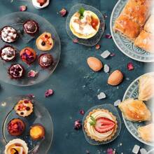 200/100/50 件 1 盎司迷你甜点盘，黑色小黑色开胃菜盘，用于盛放开胃菜、芝士蛋糕、草莓、冰淇淋 - 黑色 - 查看 11