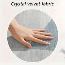 850g/M² Simple Blue Gray Geometric Design Living Room Mat Thickened Non-Slip Soft Non-Slip Single Piece Mat Simple Bedroom Dot Plastic Non-Slip Washable Inner Lining Durable Soft Large Area Mat Suitable For Bedroom And Living Room Indoor And Outdoor Decorative Carpet Suitable For Living Room, Bedroom, Office, Exhibition Hall - Various Sizes - 彩色 - 查看 6