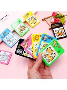 Conjunto de 5 juguetes de rompecabezas de números de animales lindo y de dibujos animados como regalos o premios para un cumpleaños, piñata, cofre del tesoro o como regalo de Pascua