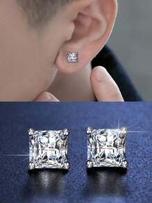 1 paire de boucles d'oreilles clip magnétiques hypoallergéniques de 6 mm sans perçage, convenant pour le port quotidien des hommes, les cadeaux de Noël, du Nouvel An, de la Saint-Valentin et de Pâques