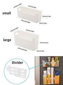 4pcs Wall-Mounted Plastic Storage Rack, No Drill Garbage Bag Holder, Can Be Fixed On Refrigerator Or Cabinet Side, Kitchen Cling Film Storage Rack, Garbage Bag Holder, Storage Rack, Kitchen Supplies - Multicolor - View 9