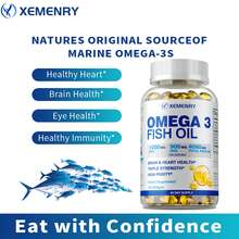 XEMENRY Omega-3 Fish Oil - Enhance Memory, Concentration And Cognition, Promote Brain And Eye Health, Enhance Immune Function - One bottle - Trial stage - View 3