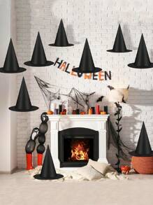 12pcs Witch Hats Halloween Decor Accessories Thickened Bulk Halloween Decorations Outdoor Indoor Decor For Home Porch Yard Ceiling Spooky Halloween Party Ornaments Good Halloween Stuff Essential Halloween Props Good Halloween Gifts Halloween Room Decor Halloween Decor Home Halloween Party Gift