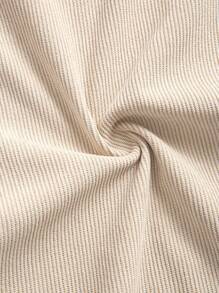 畅销轻薄灯芯绒男士休闲衬衫外套，翻领，纽扣前襟，长袖，双口袋设计，适合日常休闲、时尚简约外出、舒适居家及街头穿着，春季薄款长袖衬衫 - 卡其色 - 查看 7