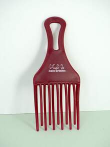 1 Stück Afro Haarkamm für Frauen & Männer, Afro Kamm zum Anheben der Haare, Kamm mit breiten Zähnen für Locken Haarstyling, Entwirrungs- und Hebekamm, Afro Haarstyling Kämme, Entwirrungs-Perücken-/Zopf-Haarstyling Kamm für Männer, Doppelfaust Haar Hebkämme, glatter stabiler Kamm mit breiten Zähnen zum Entwirren & Stylen - Verschiedenfarbig - Übersicht 6