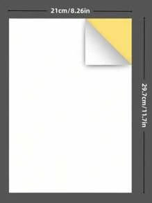 20 Sheets A4 Self-Adhesive Sticker Paper, Printable White Label Stickers, Compatible With Laser And Inkjet Printers - 20 Sheets Of A4 Sticker Paper - View 5