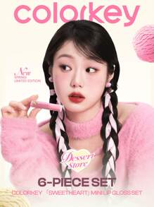 COLORKEY 6PCS Watery Lip Tint Gift Set,Liquid Lipstick,Watery Matte,Lip Gloss,Long-Lasting,Non-Stick Cup,For Beginner For Women For Daily Use,Gift For Women Mom Wife Sister Teen Girl Friend,For Party,For Travel,Party Beach Travel Holiday Camping Outdoors,Natural Makeup For School, Sweet Makeup, Bold Makeup, Date Makeup,Christmas,Christmas Gifts,Makeup