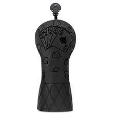 经典复古扑克图案黑色木质推杆头套 - 优质耐用的防护装备 | 适合年轻潮流人士和家庭高尔夫爱好者 - 黑色 - 查看 13