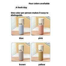 Juego portátil de 2 en 1 de cepillo de dientes y vaso enjuagador de plástico, soporte de cepillo de dientes de viaje práctico, material de PP