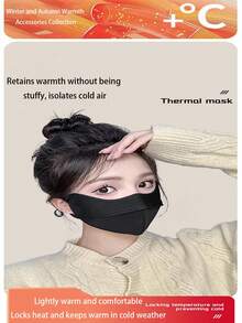 Comfortable & Fashionable Women's Face Mask - Windproof, Thick 3D Warm, With Ear Hooks, Nylon Material, Washable, Warm Protective Mask For Women, Highly Attractive, Autumn/Winter Windproof & Cold-Proof, Eye-Caring