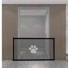 Pet Barrier Fences Mesh Dog Gate Folding Stairs Entrance Separation Guard Portable Breathable