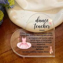 Centros de mesa, regalos únicos para maestros - Decoración de escritorio para maestros de danza, decoración de oficina para mujeres, decoración de habitación linda, decoración del hogar estética, regalos únicos para el cumpleaños de mujeres, regalos para maestros