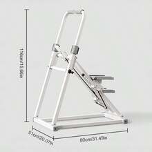 Vertical Climbing Machine, New Version Of Home Fitness Stair Step Machine, Sliding Machine Suitable For Full-Body Exercise, Compact And Foldable Climbing Machine, With Adjustable Stride, Handle And Pedal, Suitable As A Family Gift - trắng - Xem 7