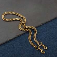 金属链带更换，手提包改装肩带，耐用不褪色高端链条 - 銅色 - 查看 4