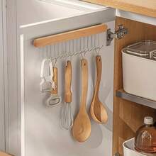 1 pieza Perchero de madera para cinturones - Accesorio de armario de madera resistente | 1 pieza Percha extensible con 8/12 ganchos | 12 pulgadas y 16.2 pulgadas para organizar ropa y cinturones en el armario