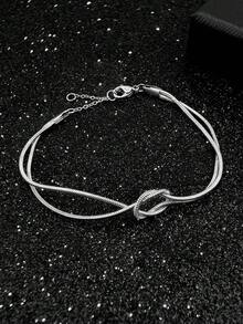 1件打结脚链，优雅打结图案，经典脚饰，永不过时的配饰 - 繩結腳鍊 - 查看 2