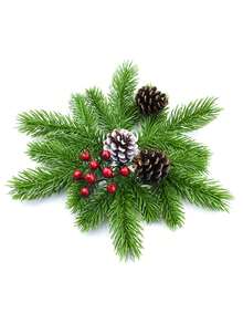 10/20/30/400 Stücke 12 cm künstliche Mini Kiefernnadel Zweige, Weihnachtspflanzen Grünpflanzen Stiele, Künstliche Zedernkiefernnadeln für DIY Girlanden, Kränze und Heim-/Gartendekoration, Heim-/Bürodekoration, Feiertags-Dekorationen, Tischdekoration Bauernhaus Weihnachts-Tischmitte, Herbst-Heimdekoration, Halloween-Dekoration, Weihnachts-Dekoration, Geburtstagsgeschenke - Grün - Übersicht 3