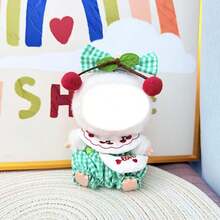 1pc Clothing Hanger Accessory, Plaid & Cherry Printed Overalls Bag Set - Multicolor - View 8