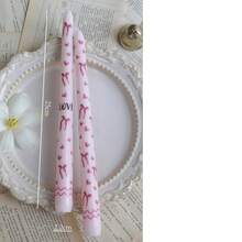 Bộ 2 nến (1 hộp) hình trái tim nón dài, màu hồng, dài 9,84 inch, sáp đậu nành, không khói, dùng trang trí tiệc cưới, tạo không khí ấm cúng, hình trái tim đen, hình trái tim đỏ, nến hồng, nến trắng, nến tạo không khí lễ hội, nến ngày Valentine, nến dễ thương và vui nhộn. - Nhiều màu - Xem 8