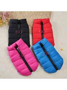 1 Stück wasserdichte Haustier Jacke, Winter warme Hundekleidung für kleine Hunde, Welpen, Katzen, Weste, Haustiermantel, Kostüm für kaltes Wetter, Weihnachtsgeschenk