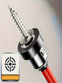 1 件强磁定位钻头 | 防滑抗冲击设计，黑色钢头 - 抗冲击，防水地板安装工具，用于木工和天花板安装，石膏板，头。防水，适用于木质/硬地板、办公室使用、万圣节和圣诞节礼物，圆形螺丝刀工具。 - 彩色 - 查看 7