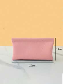 1pc Self-Locking Real Cowhide Long Wallet, Can Be Used As Passport Holder, Driver's License Holder, Earphone, Data Cable Organizer, Cash Holder, Cosmetic Bag, Women's Wallet, Handbag, Mini Wallet - Multicolor - View 13