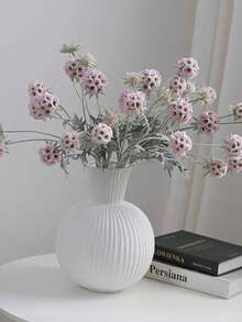 1pc 3 Heads Artificial Foxgloves Flowers - Realistic Pink & White Plastic Stems, No Maintenance Home Decor For Easter Graduation - Tabletop Centerpiece, Living Room, Bedroom, Kitchen - No Vase Included, Versatile Christmas Decoration Wedding Fall Decor Home Decoration Artificial Flowers - Multicolor - View 5