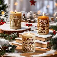 Moules en silicone thème de Noël - Moules en silicone pour sapin de Noël, renne, bonhomme en pain d'épices, moules en forme de cylindre de Noël DIY amusants pour résine, projets artistiques, moules à savon, moules de pierre d'aromathérapie cylindrique DIY Décoration, blanc, outil d'artisanat pour la fabrication de bougies 1 pièce Décorations de Noël Pyjamas de Noël Cadeaux de Noël Décoration de Noël