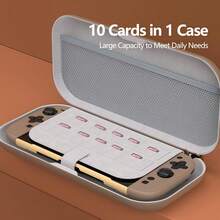 ARQ VARORA Bolsa de almacenamiento de estilo británico retro para Switch 2, Estuche rígido para Switch 2, Bolsa para consola de juegos portátil - Marrón - Ver 3