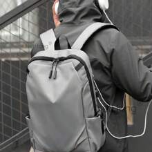 NetHong New Men's Backpack Lightweight Waterproof Travel Rucksack Shoulder School Bag 16 Inches Laptop Bag UK - Grey - View 1