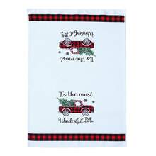 2025 New Design Christmas Snowflake Black Red Buffalo Check Plaid Microfiber Kitchen Dish Towels 16x24 Inches (40x60cm) - Super Absorbent Polyester Tea Towels, Holiday Dish Cloths, Festive Home Decor, Cozy Xmas Gifts