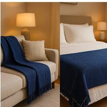 Giant Luxury Sofa Blanket 120x210 Protective Sofa Cover Type - Terracota - 查看 9